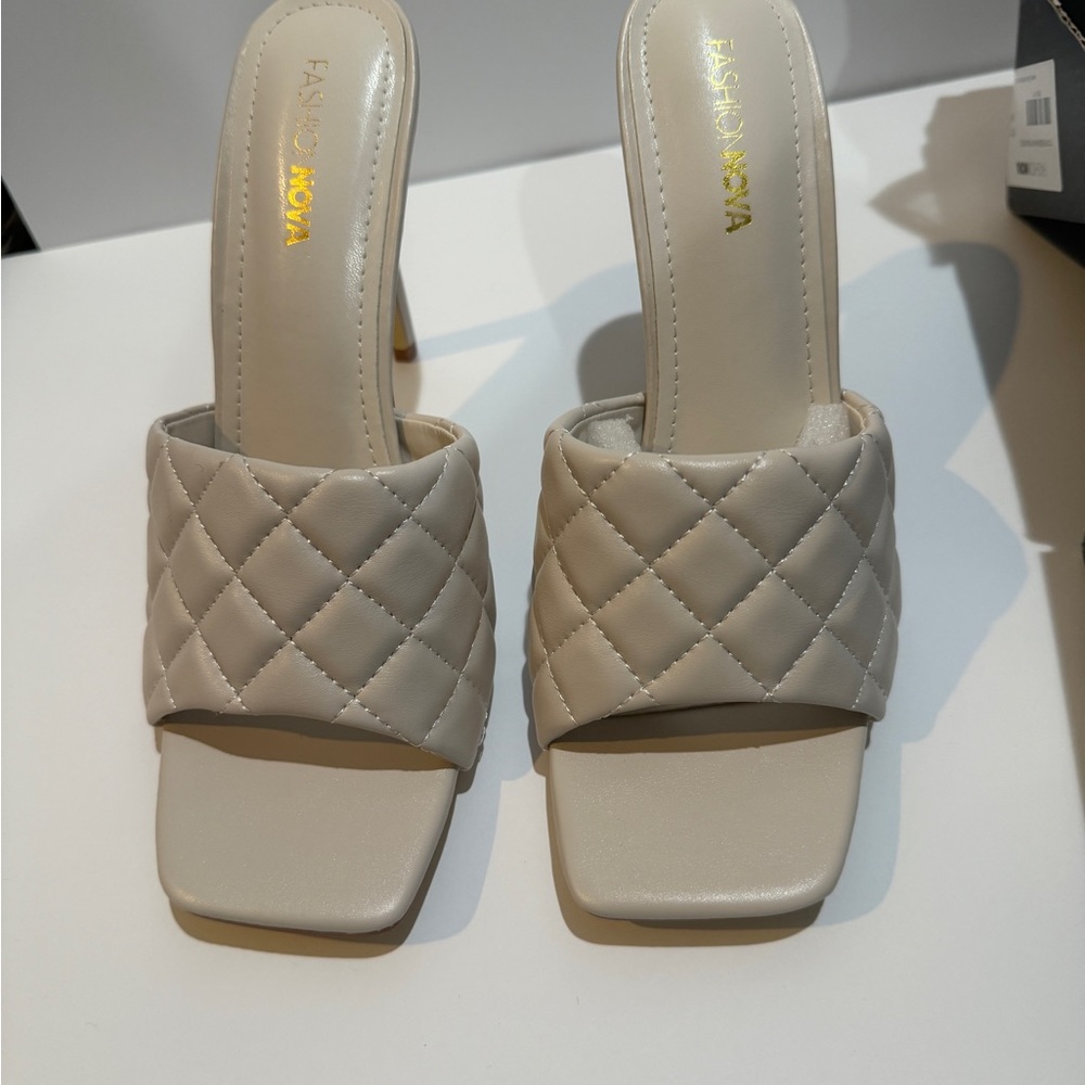 Fashion Nova STITCH Quilted heel
